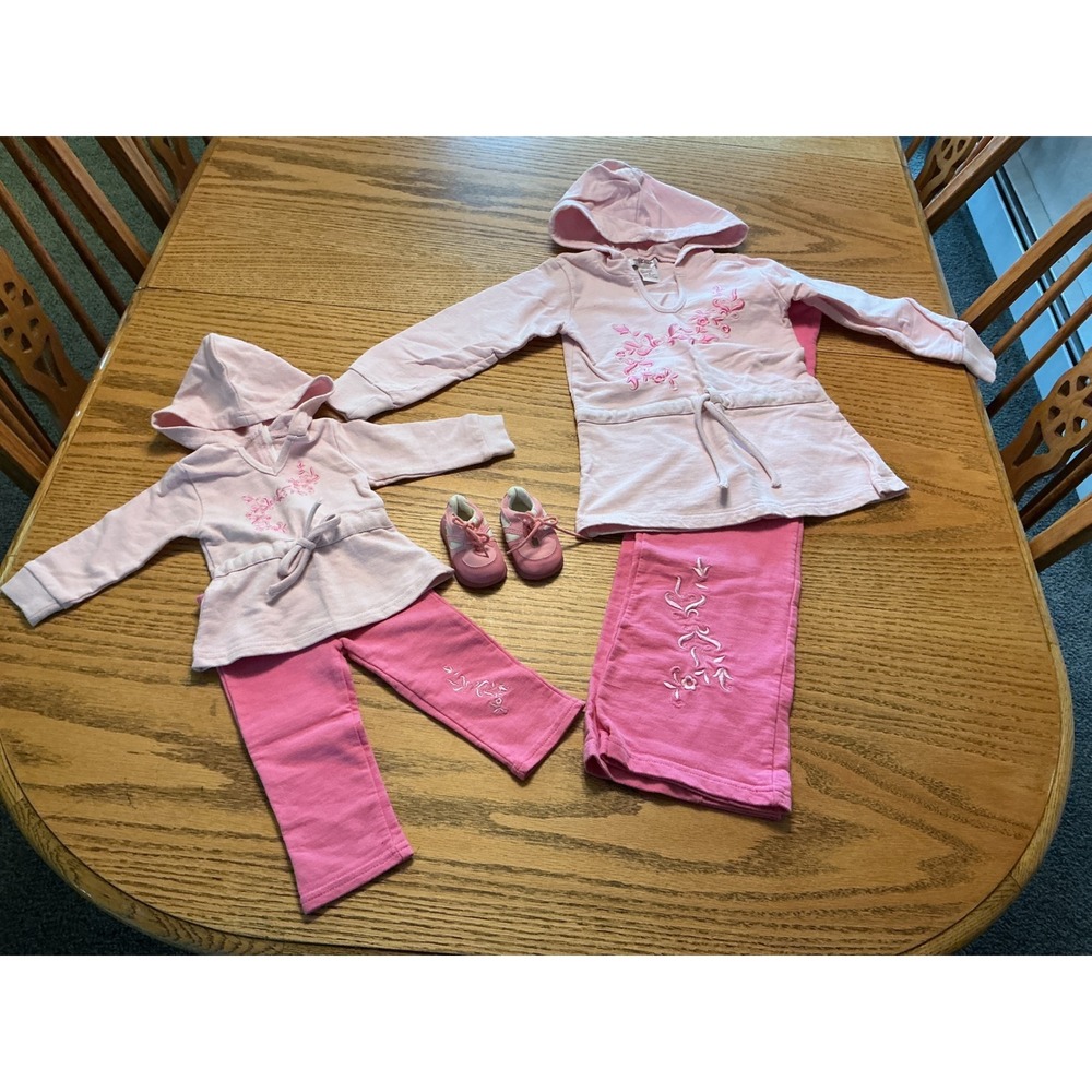 My Twinn Doll/Girl Pink Hoodie Pants Sneakers 3 Piece Outfit Set for 23" Doll
